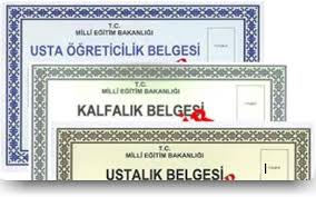 Kalfalık ve Ustalık Belgesi